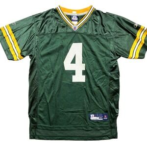 Reebok Bay Packers Jersey Youth XL (18-20) Premium Green Brett Favre #4 NFL